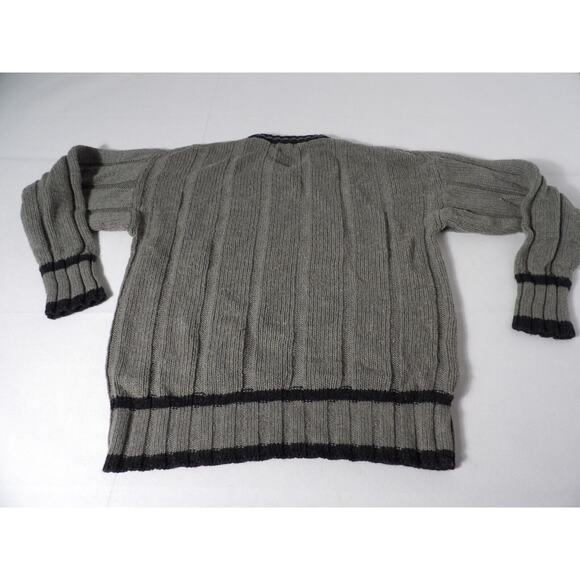 Vintage Concrete Made 4 Streets Sweater Mens Large Cable Knit Pullover Grandpa - Picture 9 of 9